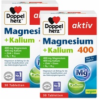 Doppelherz Magnesium 400 + Kalium 2x30 St Tabletten