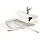 Edzard Butterdose Hirsch 18x13 cm, silberglanz, mit Buttermesser,