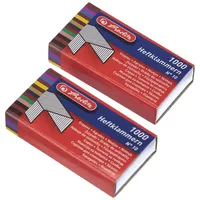 Herlitz Heftklammern Nr. 10 verzinkt Silber 2000 St.