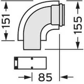 Vaillant Bogen 60/100 mm