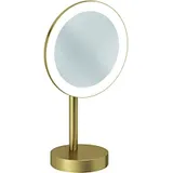 Kludi VELA R LED-Kosmetikspiegel 58995N0F freistehend Brushed Gold