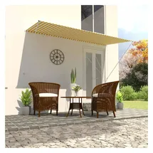 vidaXL Klemmmarkise 300 x 150 cm gelb und weiß