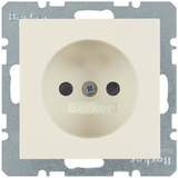 Berker Steckdose ohne Schutzkontakt, weiß glänzend (6167038982)