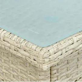 Estexo Polyrattan Lounge Set Gartenset beige