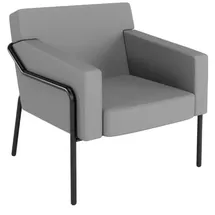 medso powered by paperflow Medso L Sessel 40,6 x 40,6 x 108 cm grau/schwarz