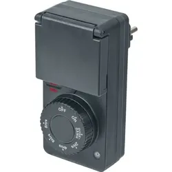 Zeitschaltuhr mit Dämmerungssensor DDT IP44 anthrazit