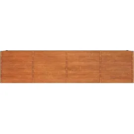 vidaXL Hochbeet Rostig 320 x 80 x 77 cm Cortenstahl