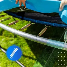 Thunder Gartentrampolin Ultra 366 cm inkl. Sicherheitsnetz Blau