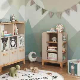 VitaliSpa Kinderregal Malia 60 x 88 cm Eiche silber
