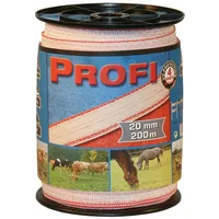 Kerbl Weidezaunband Profi 20mm, 6x0,30 TriC, 200m, w/r