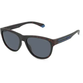 Polaroid PLD 2156/S Unisex-Sonnenbrille Vollrand Cat Eye Kunststoff-Gestell, braun