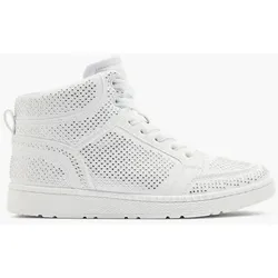 Hoher Sneaker - Damen - weiß