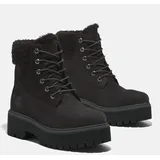 Timberland Womens MID WARM LINED WATERPROOF Boot black nubuck) 7 Wide Fit