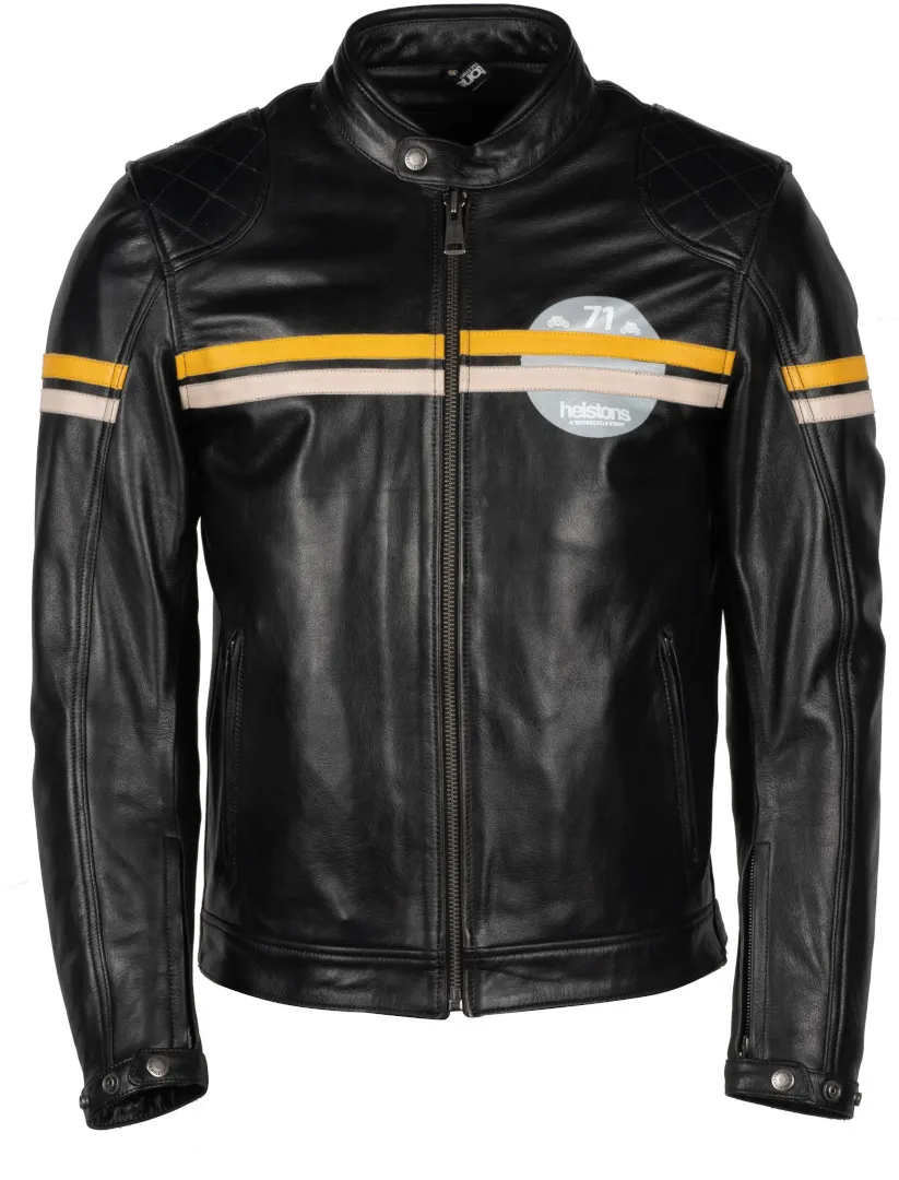 Helstons Chevy Buffalo Motorrad Lederjacke, schwarz, Größe 3XL für Männer