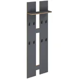MID.YOU Wandgarderobe Salia 57 x 170 x 20 cm Anthrazit