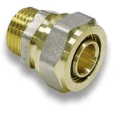 Pipetec Schraubfitting-übergang mit Außengewinde - 16 x 2,0 mm - 3/4'' für Alu-mehrschicht-verbundrohr