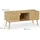 Relaxdays TV-Lowboard 100 x 45,5 x 40 cm Natur Holzwerkstoff