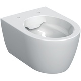 Geberit iCon Wand-WC Tiefspüler, verkürzte Ausladung, geschlossene Form, Rimfree weiß/KeraTect