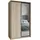 masseno Schwebetürenschrank TAVI 120 x 205 x 60 cm Eiche