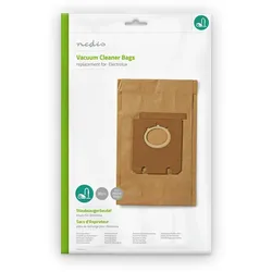 Nedis Staubsaugerbeutel - 10 Stück - Papier - Meist verkauft für: Electrolux - Braun