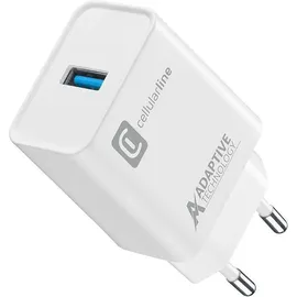 Cellular Line ACHSMUSB15WW Reiselader 15W USB Type A, weiss