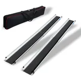 Trutzholm Teleskoprampe Rollstuhlrampe Alu 135-244 cm grau mit Tasche
