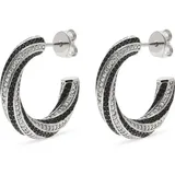 JETTE Creolen TWISTED 89193444 - silber