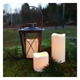 StarTrading LED flackernde Stumpenkerze Paul