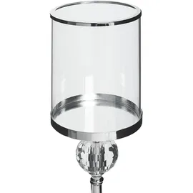 Beliani Kerzenständer Cotui Glas 58 cm Silber