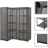 vidaXL Eckschrank 130 x 110 x 87 cm Grau