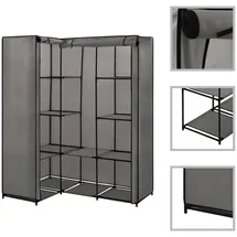 vidaXL Eckschrank 130 x 110 x 87 cm Grau