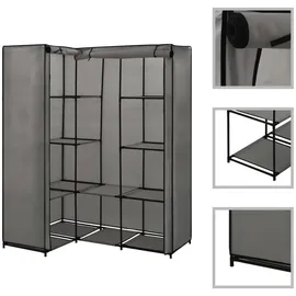 vidaXL Eckschrank 130 x 110 x 87 cm Grau