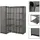 vidaXL Eckschrank 130 x 110 x 87 cm Grau