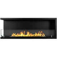 Divina Fire Eingebauter Bioethanol-Eckkamin 120x45 SUTRI 120 SX