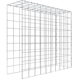 Gabiona C-Ring-Gabione-Anbaukorb Typ 4 90 x 100 x 30 cm Maschenw 10 x 10 cm