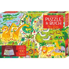 Usborne Verlag Puzzle & Buch: Im Zoo