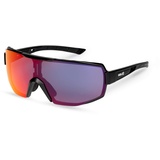 AGU Schwarze Bold Brille Rote Linse