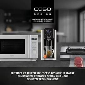 CASO Design CASO ProSlim 2000 - Mobiles Induktionskochfeld, 2000W, 10 Leistungs- & Temperaturstufen, Sensor-Touch, LED-Anzeige, Auto-Topferkennung, Timer, Überhitzungsschutz, Kindersicherung, Schwarz