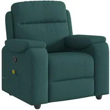 vidaXL Massagesessel Dunkelgrün Stoff 99 x 102 x 99 cm Grün mit Fernbedienung