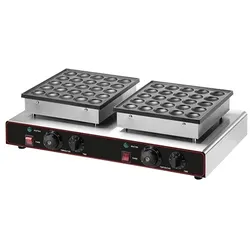 2x25 Poffertjes Backgerät Waffeleisen Backplatte Waffelbällchen