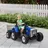 Homcom Elektro-Kinderauto Traktor mit Anhänger blau (2-tlg)