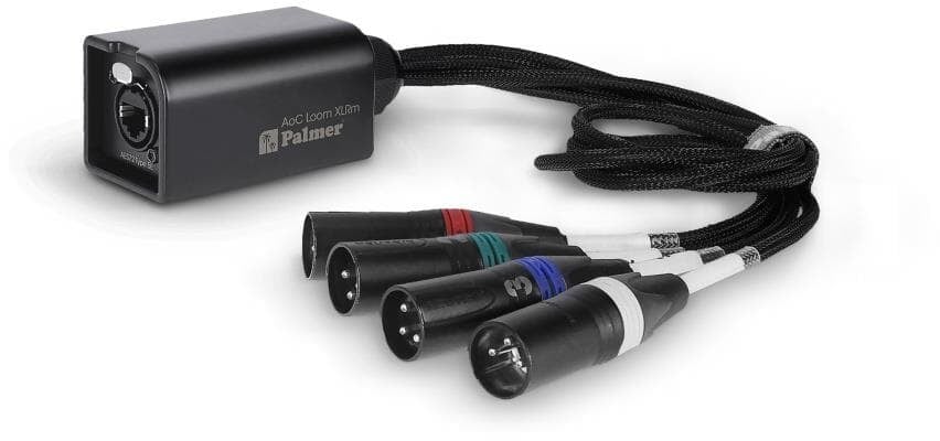 Palmer AoC Loom XLR M - Audio over Cat Multicore-Adapterkabel von Ethercon auf 4 x XLR male