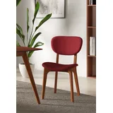 INOSIGN »COZY Made in Italy«, (Set), 2 St., Microfaser, Gestell in Buche, Kirsch- oder Nussbaum, Massivholz, Design Stuhl