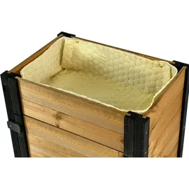 Dobar Hochbeet 60 x 40 x 80 cm Schwarz