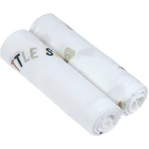 Lässig Baby Puckdecke Spuckdecke Pucktuch Mulltuch 2er Set Baumwolle 120 x 120 cm/Heavenly Soft Swaddle XL Happy Fruits Pear