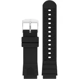 Luminox Uhrenarmband aus Polyurethan mit Edelstahlschließe in der Farbe Schwarz, Bandanstoß: 22mm, FPX.2201.20Q.1.K