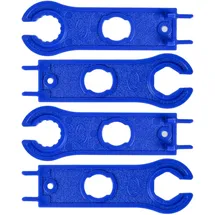 Your Day Mate Werkzeug Set, 4 Stück, in Blau, aus Hartplastik, zum Anziehen und Lösen von Kabelverschraubungen, Solarstecker Schlüssel Kit, Montagewerkzeug Steckverbinder, Verrieglung Schraubenschlüssel Stecker