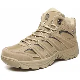 Militärische taktische Stiefel, Motorrad-Kampf-Wanderstiefel, militärische Arbeitsstiefel, Wüstenstiefel, Militärstiefel für Herren, atmungsaktive Militär-Kampf-Wüstenstiefel ( Color : Brown , Size : - 43 EU