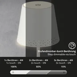 Briloner Tischleuchte Weiß