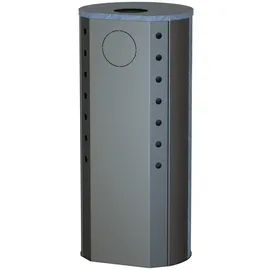 THERMIA Kaminofen München Naturstein grau 7 kW